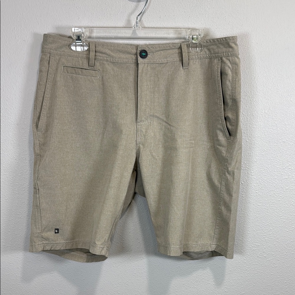 Linksoul golf‎ Tan Flat Front Shorts Lightweight Casual